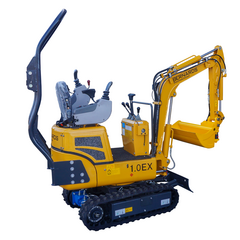 Minigraver 1000kg, med joystick, 1 skovl og krøjearm.