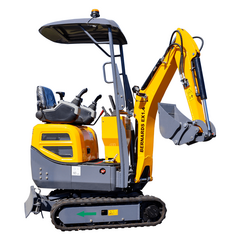 Minigraver 1400kg, YANMAR med proportionale joystick, udskydelig undervogn og skovl