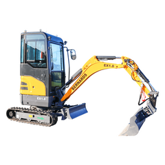 BERNARDS minigraver, 1,8 tons med kabine og udskydelig undervogn