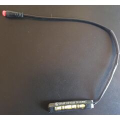 Nummerplade lys på 48V til el scooter, el løbehjul, med rundt 2 benet stik.