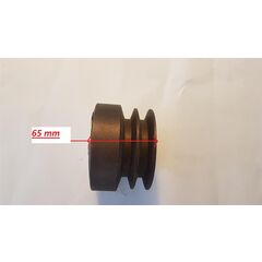 Slyngkobling 2 spor til rcg12 flishugger. Hul ø25 remhjul diameter 96mm spor 17 mm b rem.