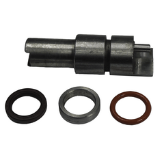 Gearaksel ny type med slids til o-ring. Til 125, 160, 170, 220 og 250kg pladevibratorer.