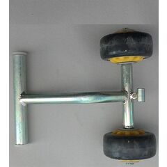 Gummihjul sæt af 2 stk til PC3008, PC3610 låses med klips.