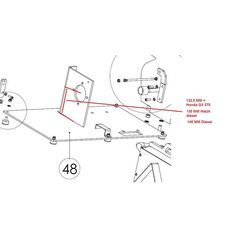 Bundplade honda/loncin benzin 9 hk