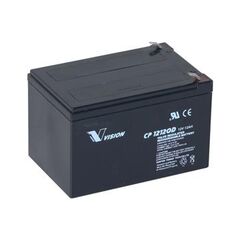 Vision AGM kvalitets batteri til El scooter 12V 12AH. 6-DZN-12