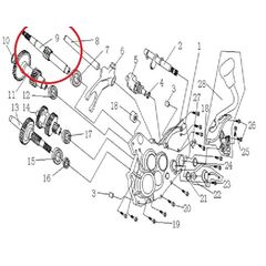 Trækaksel XY200 offorader