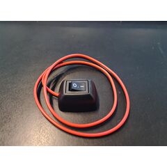 Tænd og sluk knap, vippe kontakt, med dobbelt klæb.