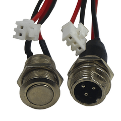 Lade stik og Tænd/sluk knap til Segboard, monteres på skjoldet.