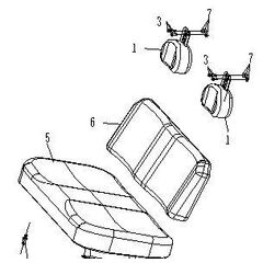 Sæde til Bernards UTV5KW nr 5