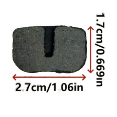 Bremseklodser 1 sæt af 2 stk OVALE til el scooter 800-2000 Watt.