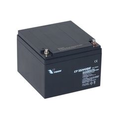 Blybatteri Vision 12V 24Ah – 5 mm gevind huller.