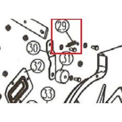 Fjeder til rem strammer løvsuger