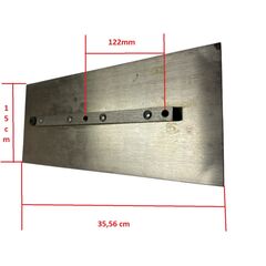 Glitterplader, vinge 15,24 cm X 35,56 cm. 6x14 tommer 2 mm tykkelse 4 stk til model PMT 36