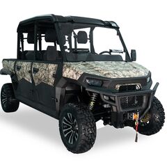 Hisun UTV Elektrisk 4x4 - SORT - 4 (6) personer - Lukket kabine - Bil/Traktor Godkendt på plader - H/L Gear.