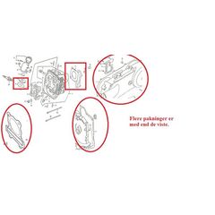 Komplet pakningssæt inkl. olieringe motor XY200 offorader