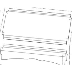 Forrude 2 dele plexi til E1 Hisun HS5DUTV