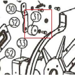 Rem strammer hjul løvsuger