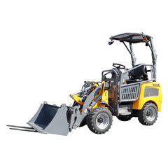 Minilæsser Bernards W800E ELEKTRISK hydraulisk incl skovl og pallegaffel