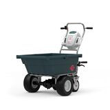 Elektrisk trillebører, Arbejdsvogn - laste 150 kg - Vipbart lad med gastryk - 82V - uden batteri og lader.